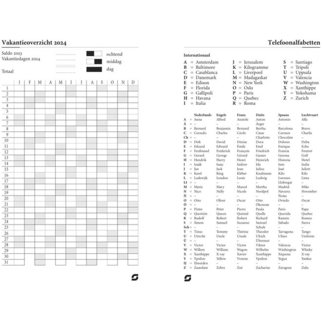 Agendavulling 2026 Succes Mini 1dag/1pagina