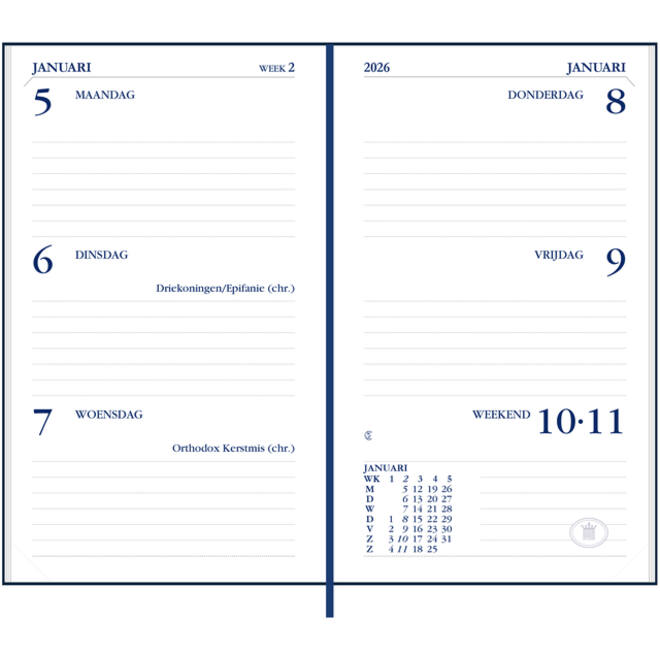 Agenda 2027 Ryam Memoplan 7 Plus Mundior 7dagen/2pagina's assorti