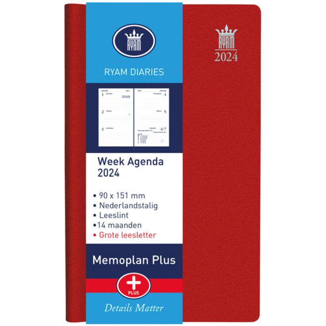 Agenda 2027 Ryam Memoplan 7 Plus Mundior 7dagen/2pagina's assorti