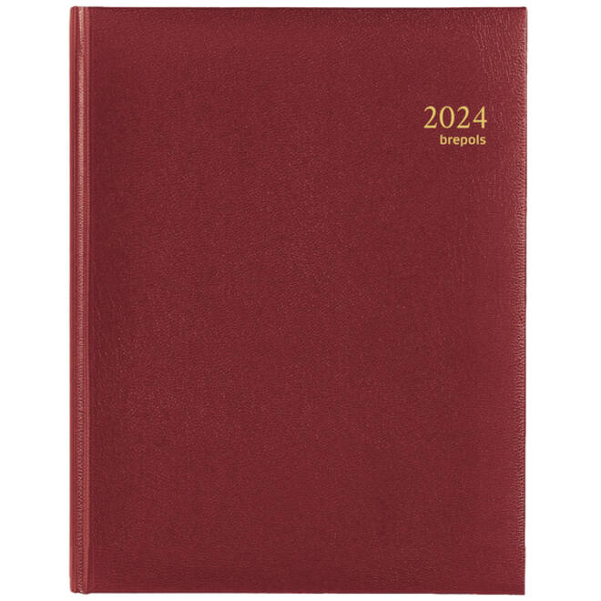Agenda 2027 Brepols Timing Lima 7dagen/2pagina's viertalig bordeaux