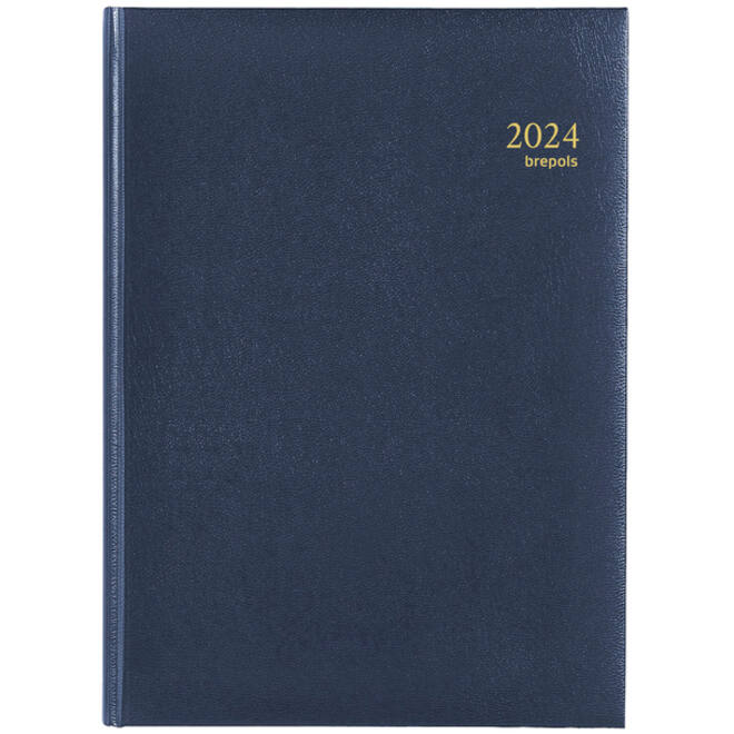 Agenda 2026 Brepols Omega Lima 7dagen/2pagina's blauw
