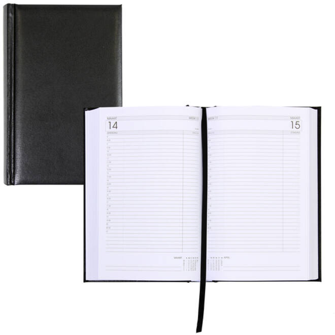 Schoolagenda 2024-2025 18mnd Ryam Efficiency Baladek 1dag /1pagina zwart