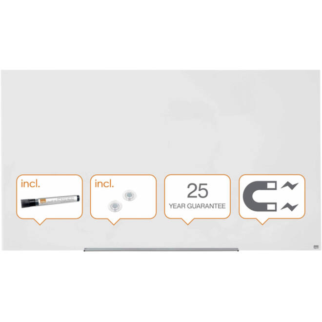Glasbord Nobo Impression Pro 1883x1053mm briljant wit