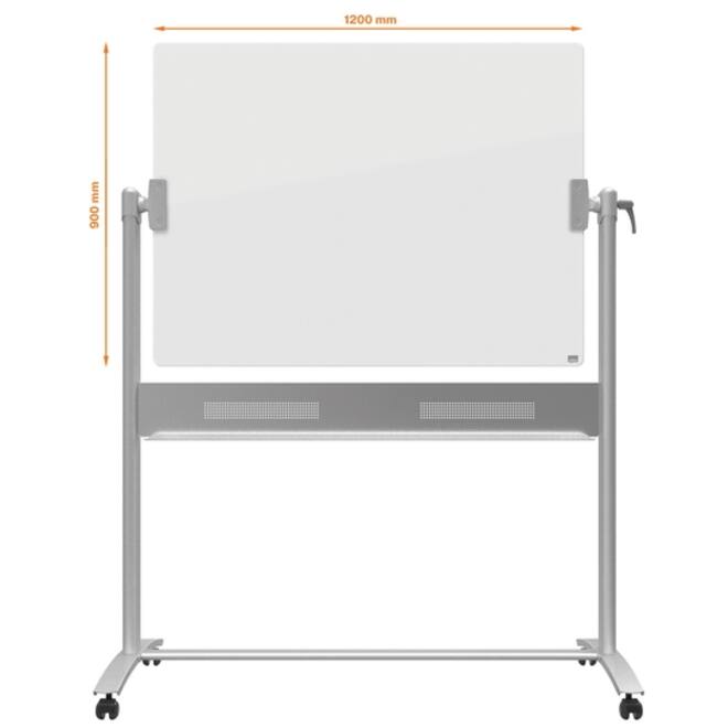 Kantel glasbord Nobo Diamond 90x120cm