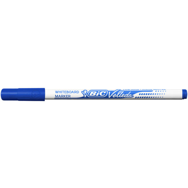 Viltstift Bic Velleda 1721 whiteboard rond fijn blauw