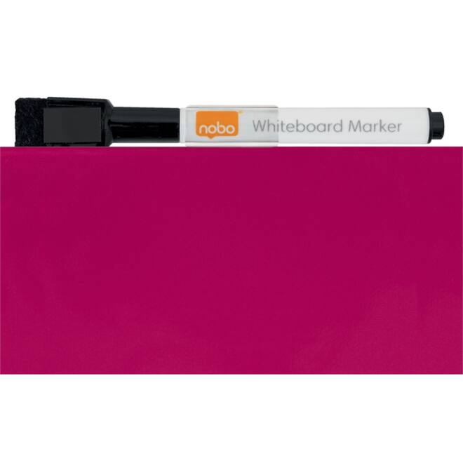 Whiteboard Nobo tegel 36x36cm roze magnetisch