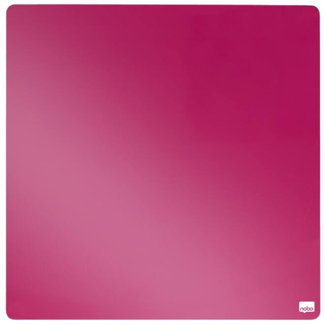 Whiteboard Nobo tegel 36x36cm roze magnetisch