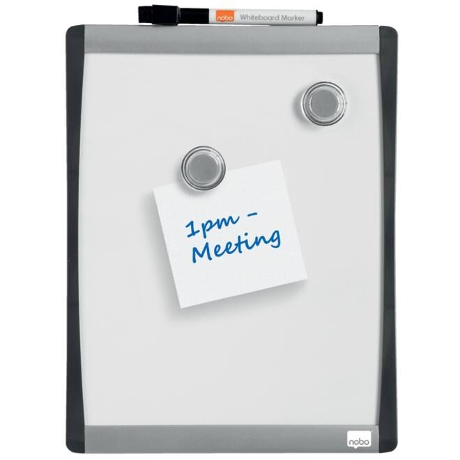 Whiteboard Nobo 28x21.5cm gewelfd