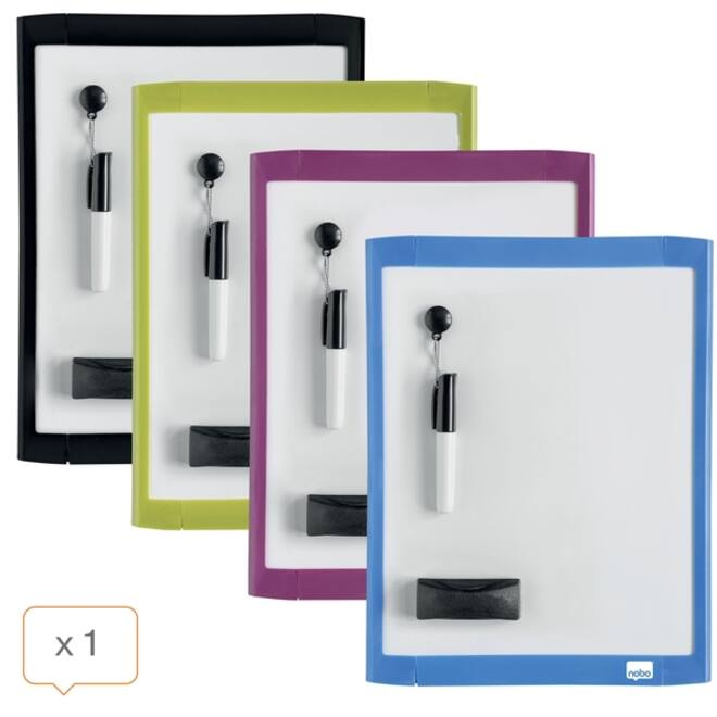 Whiteboard Nobo 21.6x28cm magnetisch assorti