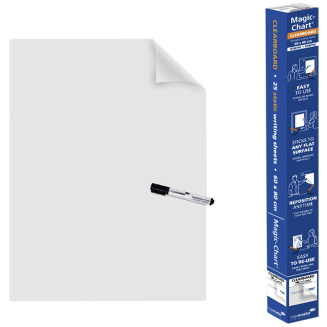 Magic-Chart Legamaster Whiteboard 60x80cm transparant