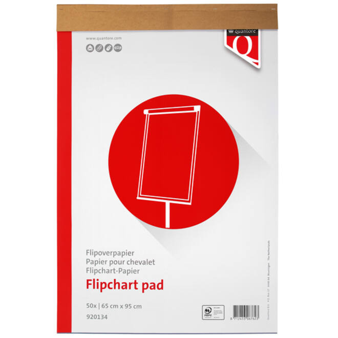 Flipoverpapier Quantore 65x95cm 50vel ongevouwen