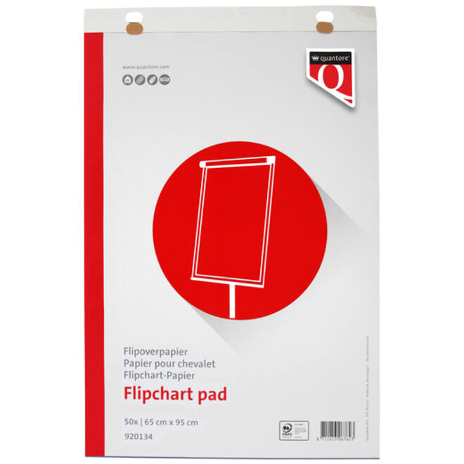 Flipoverpapier Quantore 65x95cm 50vel ongevouwen