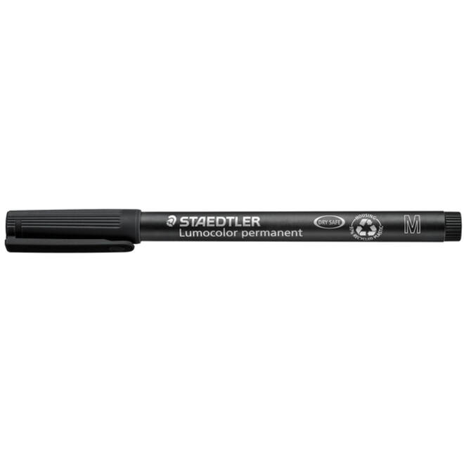 Viltstift Staedtler Lumocolor 317 permanent M zwart