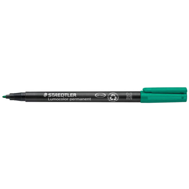 Viltstift Staedtler Lumocolor 317 permanent M groen