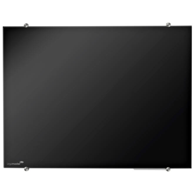 Glasbord Legamaster 90x120cm zwart