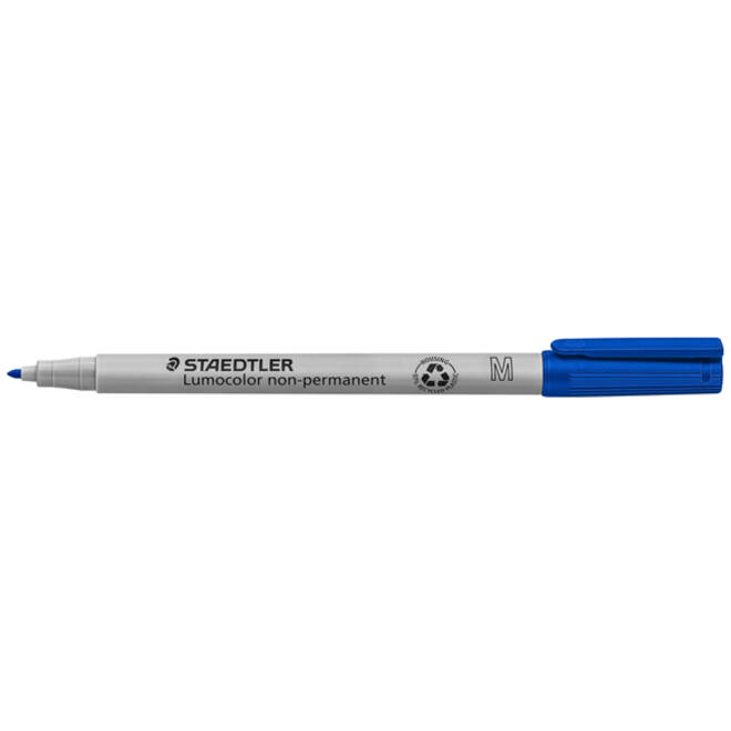 Viltstift Staedtler Lumocolor 315 non permanent M blauw