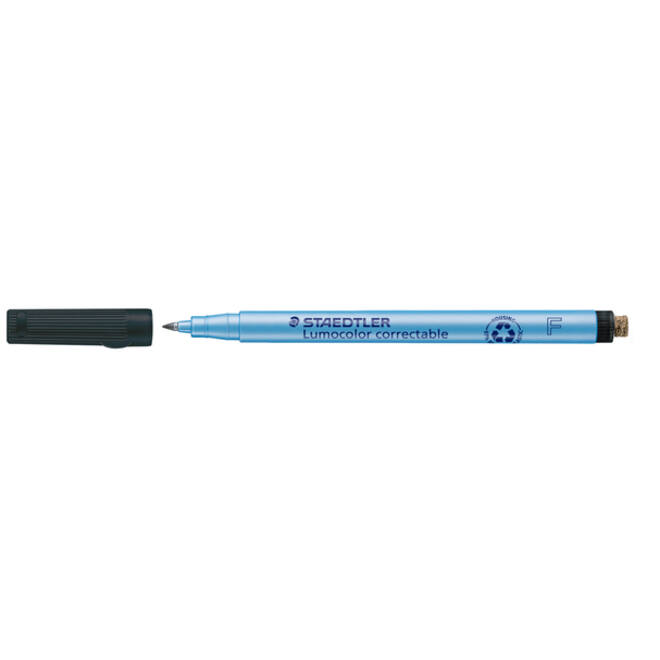 Viltstift Staedtler Lumocolor 305 non permanent correctable F zwart