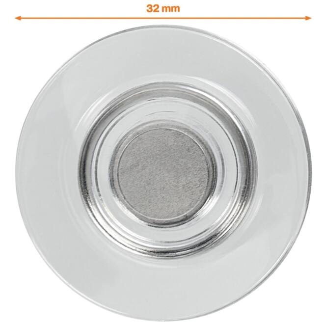 Glasbordmagneet Nobo extra sterk 32mm transparant