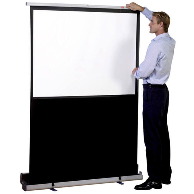 Projectiescherm Nobo draagbaar 162x122cm vloermodel