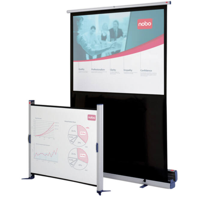 Projectiescherm Nobo draagbaar 162x122cm vloermodel