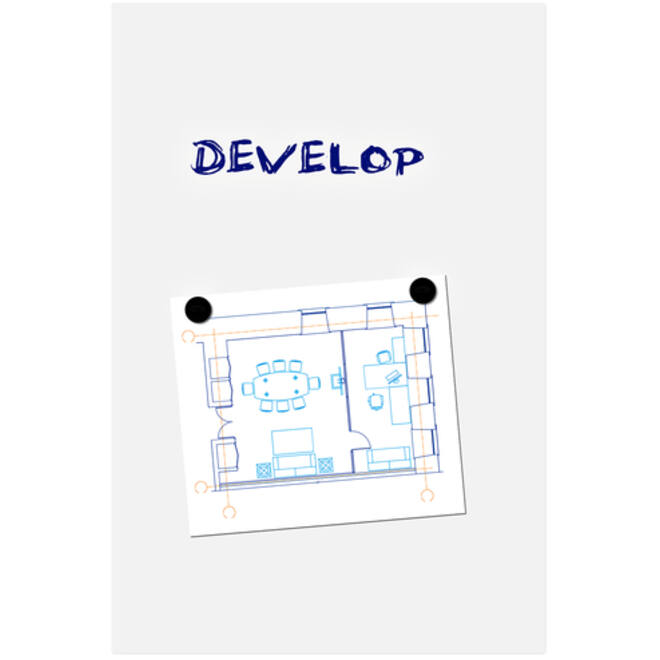 Whiteboard Legamaster Board-Up 75x50cm
