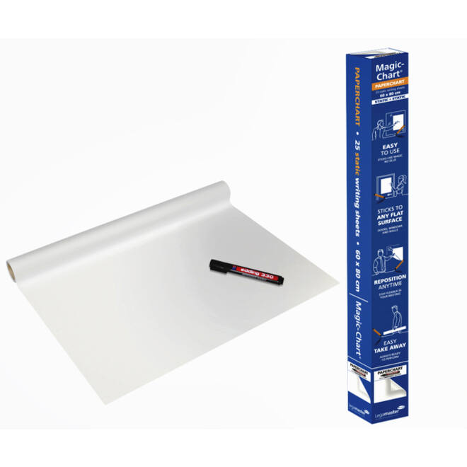 Magic-Chart Legamaster Paperchart folie 60x80cm wit