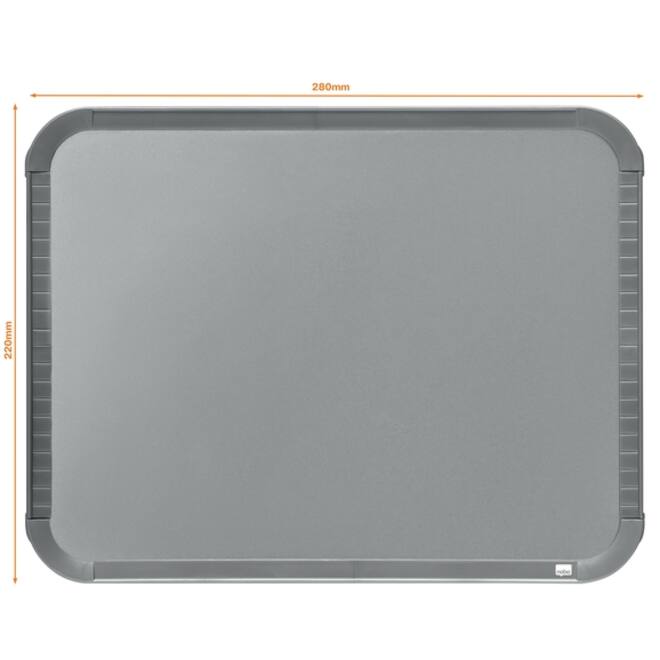 Whiteboard Nobo Slim Line 22x28cm zilver