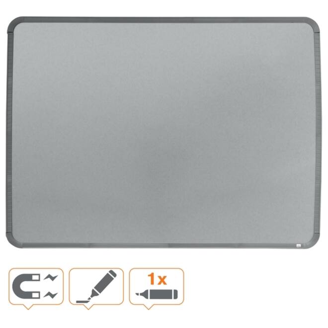 Whiteboard Nobo Slim Line 43x58cm zilver