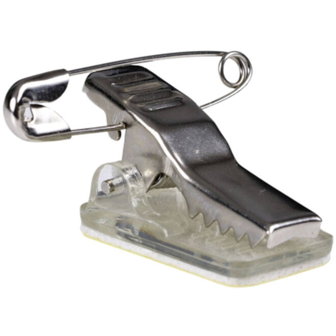 Clip met speld Europel zelfklevend voor badges