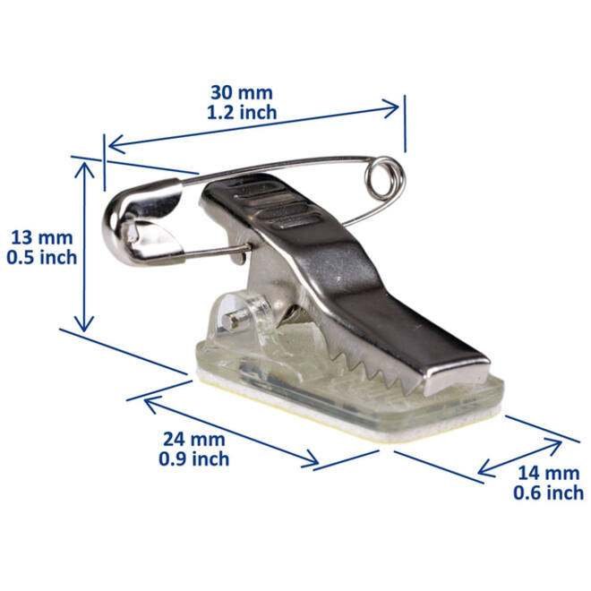 Clip met speld Europel zelfklevend voor badges