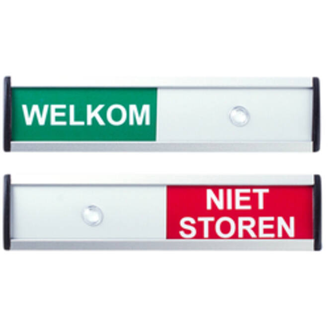 Infobord welkom/niet storen 125x30mm