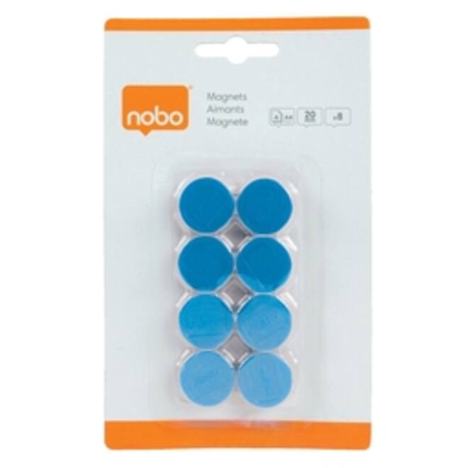 Magneet Nobo 20mm 120gr blauw