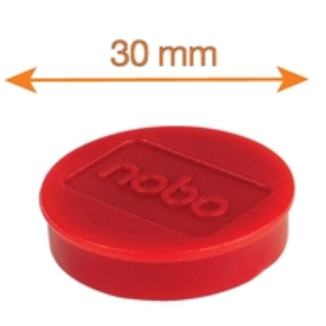 Magneet Nobo 30mm 700gr rood