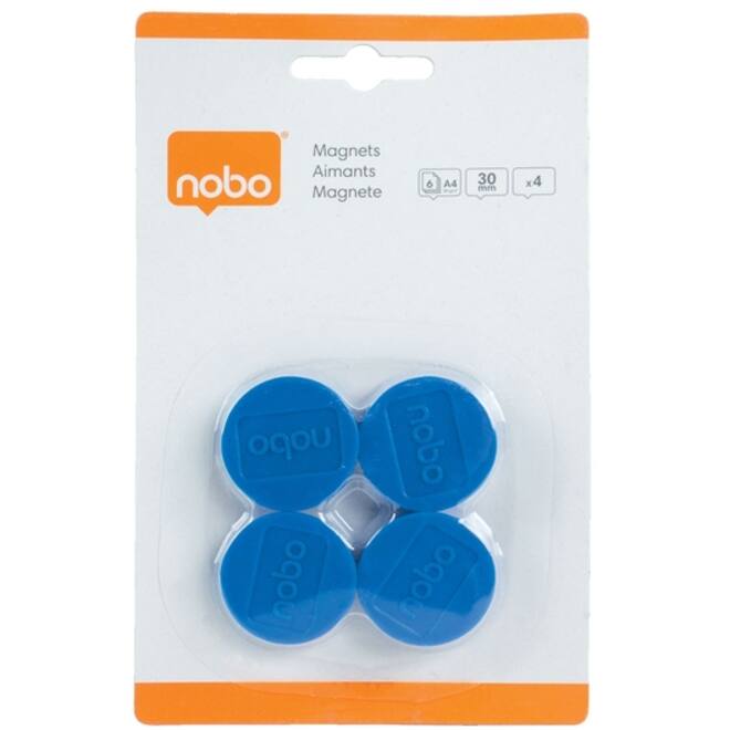 Magneet Nobo 30mm 700gr blauw