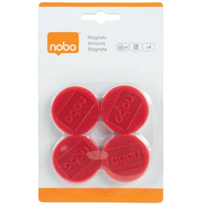 Magneet Nobo 38mm 800gr rood