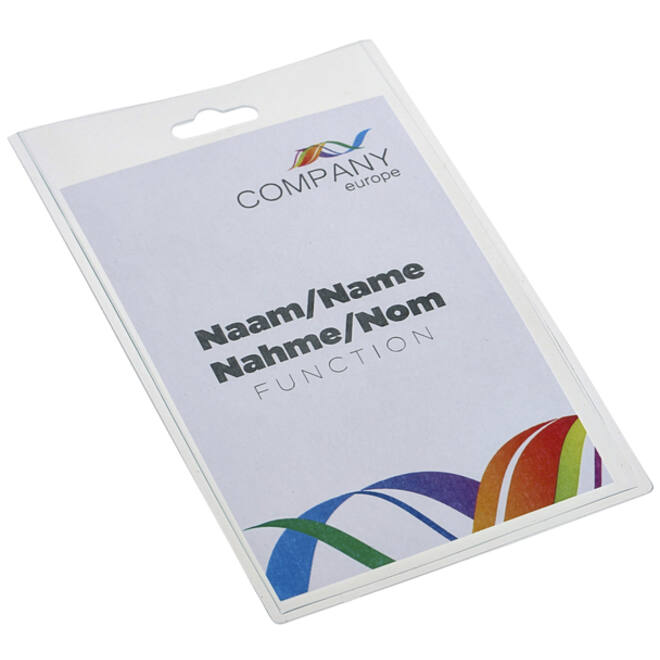 Badge - pashouder Europel gesloten 60x90mm