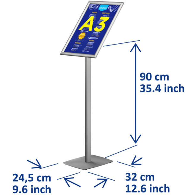 Infostandaard Europel incl. A3 kliklijst 25mm
