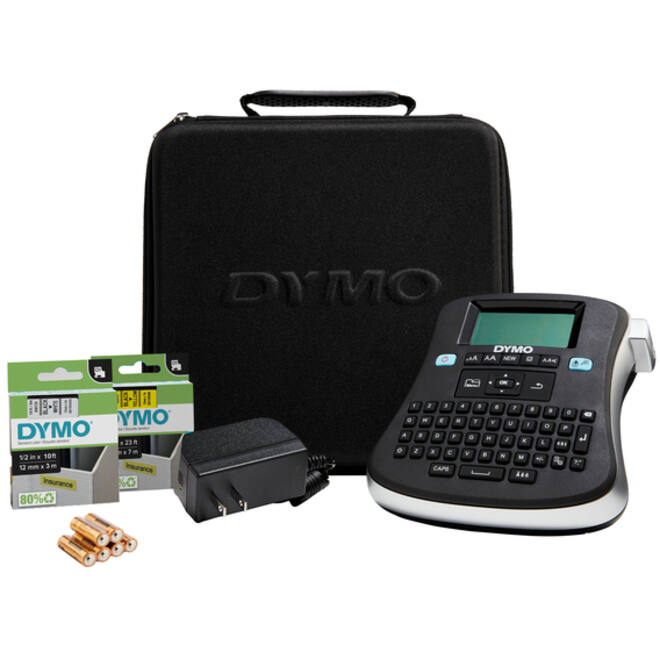 Labelprinter Dymo LabelManager 210D+ draagbaar qwerty 12mm zwart in koffer