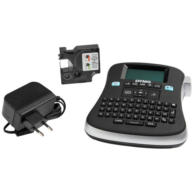 Labelprinter Dymo LabelManager 210D+ draagbaar qwerty 12mm zwart in koffer