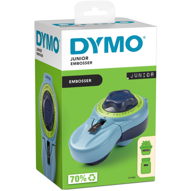 Lettertang Dymo Junior embossing blauw