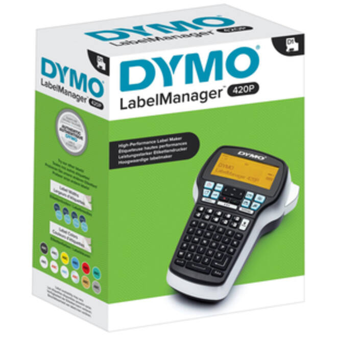 Labelprinter Dymo LabelManager 420P draagbaar abc 19mm zwart