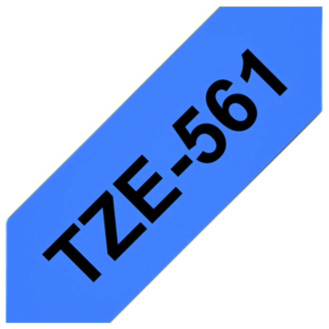 Labeltape Brother P-touch TZE-561 36mm zwart op blauw