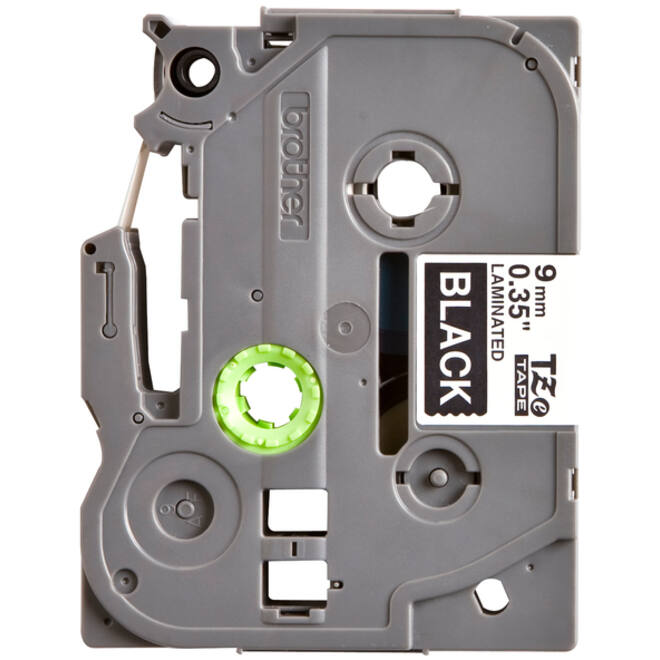 Labeltape Brother P-touch TZE-325 9mm wit op zwart