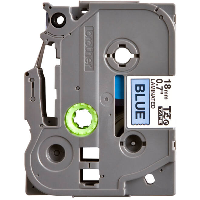 Labeltape Brother P-touch TZE-541 18mm zwart op blauw