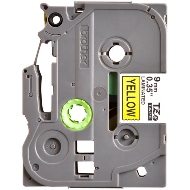 Labeltape Brother P-touch TZE-621 9mm zwart op geel