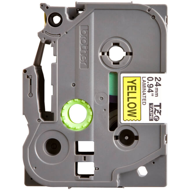 Labeltape Brother P-touch TZE-651 24mm zwart op geel