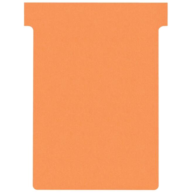 T-kaart Nobo nr.3 80mm oranje 100 stuks