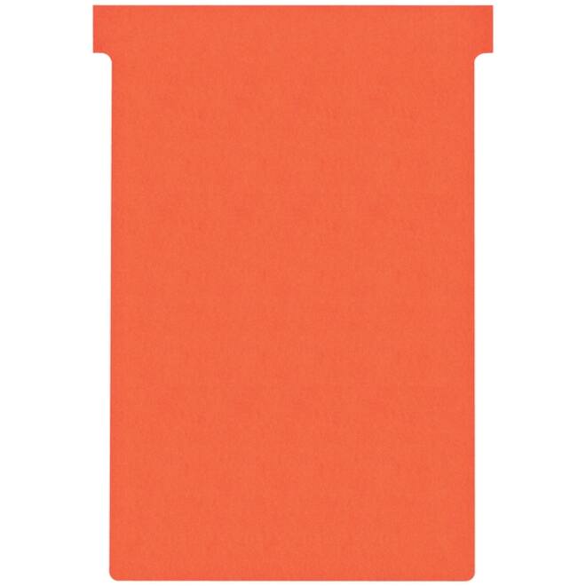 T-kaart Nobo nr.4 112mm rood 100 stuks