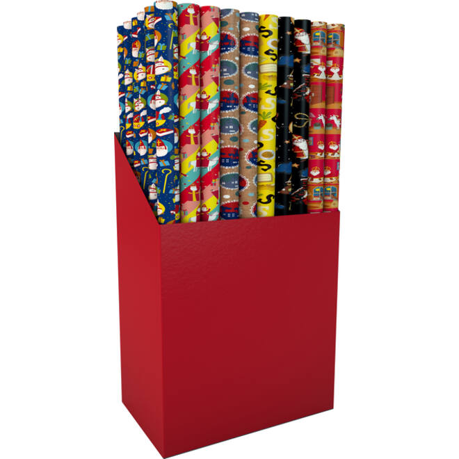 Inpakpapier Sint 200x70cm assorti