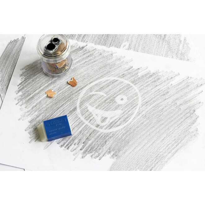 Gum edding R20 45x24x10mm met blauwe houder kunststof wit